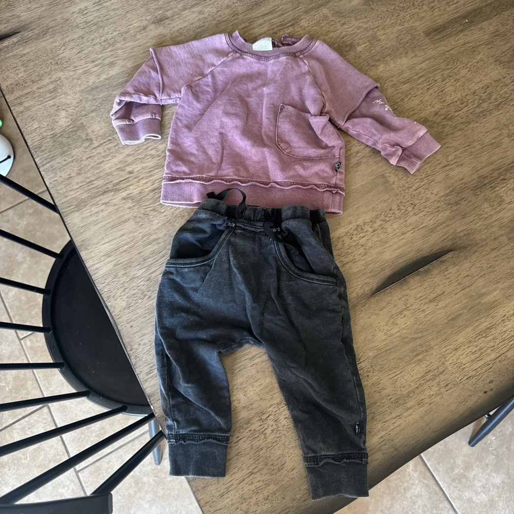 Kidding around sweatshirt set